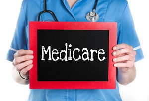 medicare written on a chalkboard